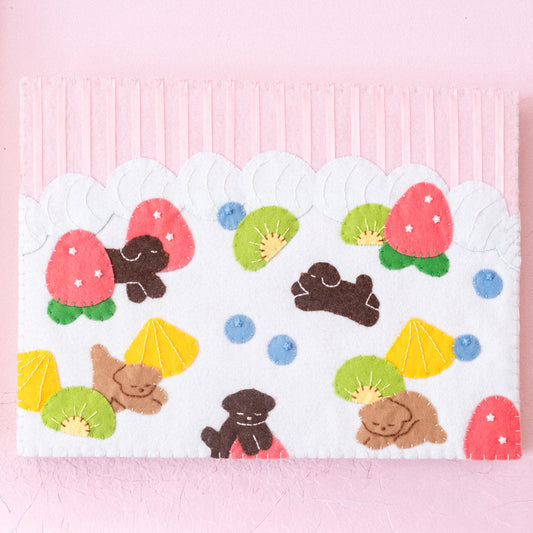 "Not Too Sweet" Handmade Felt Original Artwork