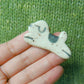 Ceramic Magnet - Jumping Doggy