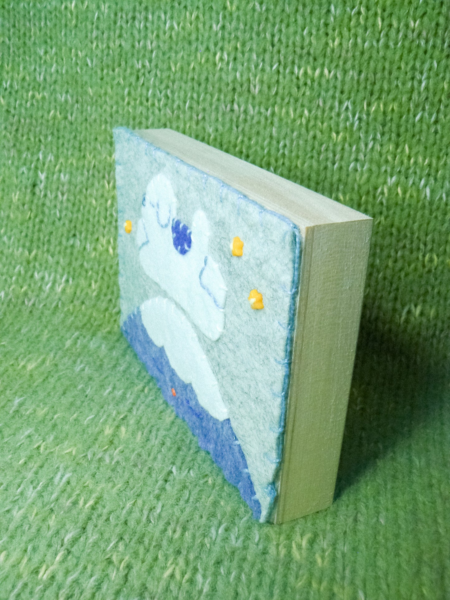 Mountain Dog Handmade Felt Original Artwork