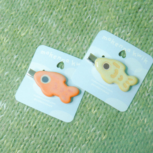 Ceramic Hair Clip - Fish