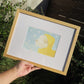 Foot Warmer Framed Original Drawing