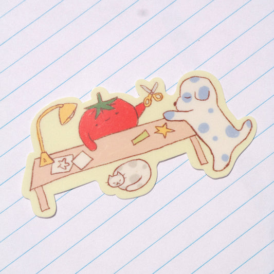 playdate! Crafting Matte Vinyl Sticker