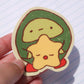 playdate! Pea and Star Matte Vinyl Sticker