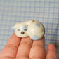 Sleepy Dog Ceramic Figurine