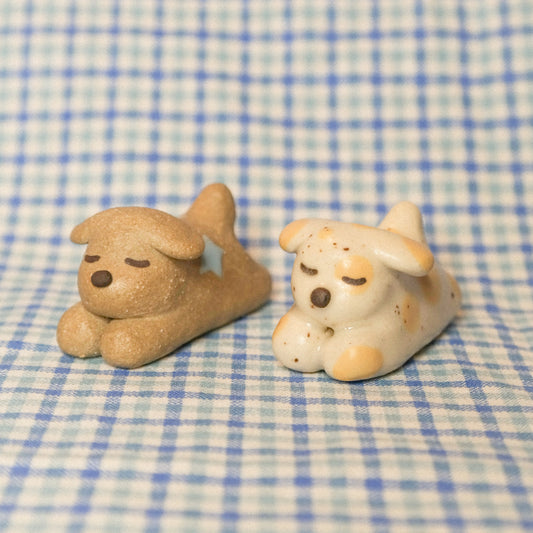 Splooting Dog Ceramic Figurine