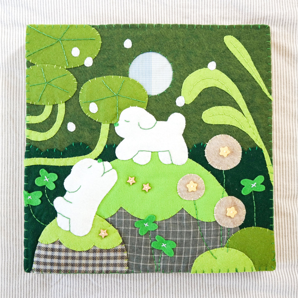 "Take My Paw" Handmade Felt Original Artwork