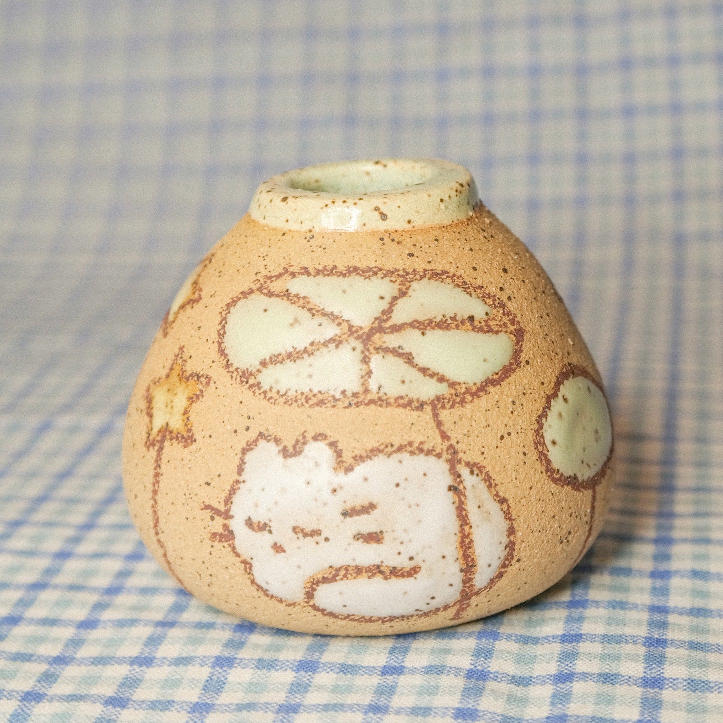 Nasturtium Cat Mini Vase