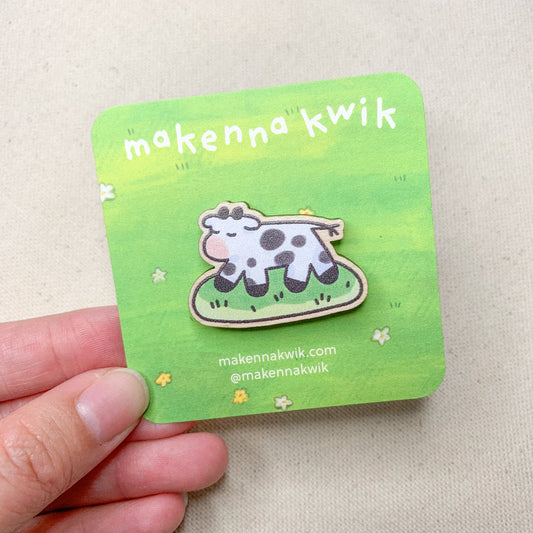 Cow Wooden Pin