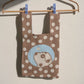 Puppy Love Mini Knitted Tote Bag