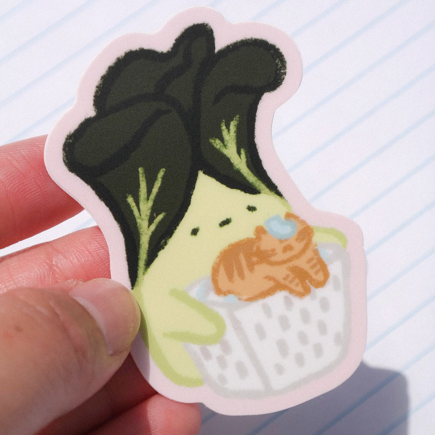 playdate! Laundry Bokchoy Matte Vinyl Sticker
