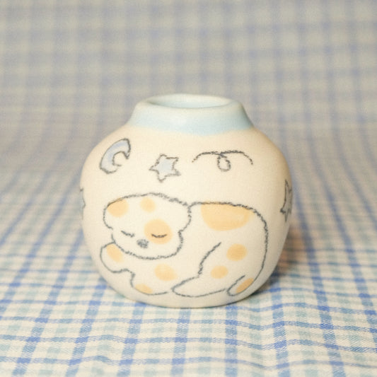 Spotty Dog Mini Vase