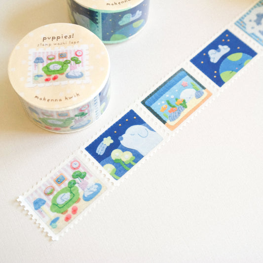 Puppies Stamp Washi Tape