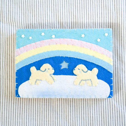 "I Missed You" Handmade Felt Original Artwork