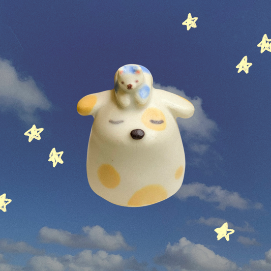 Woody Makes Things x Makenna Kwik Ceramic Figurine - Stump Dog and Kitty