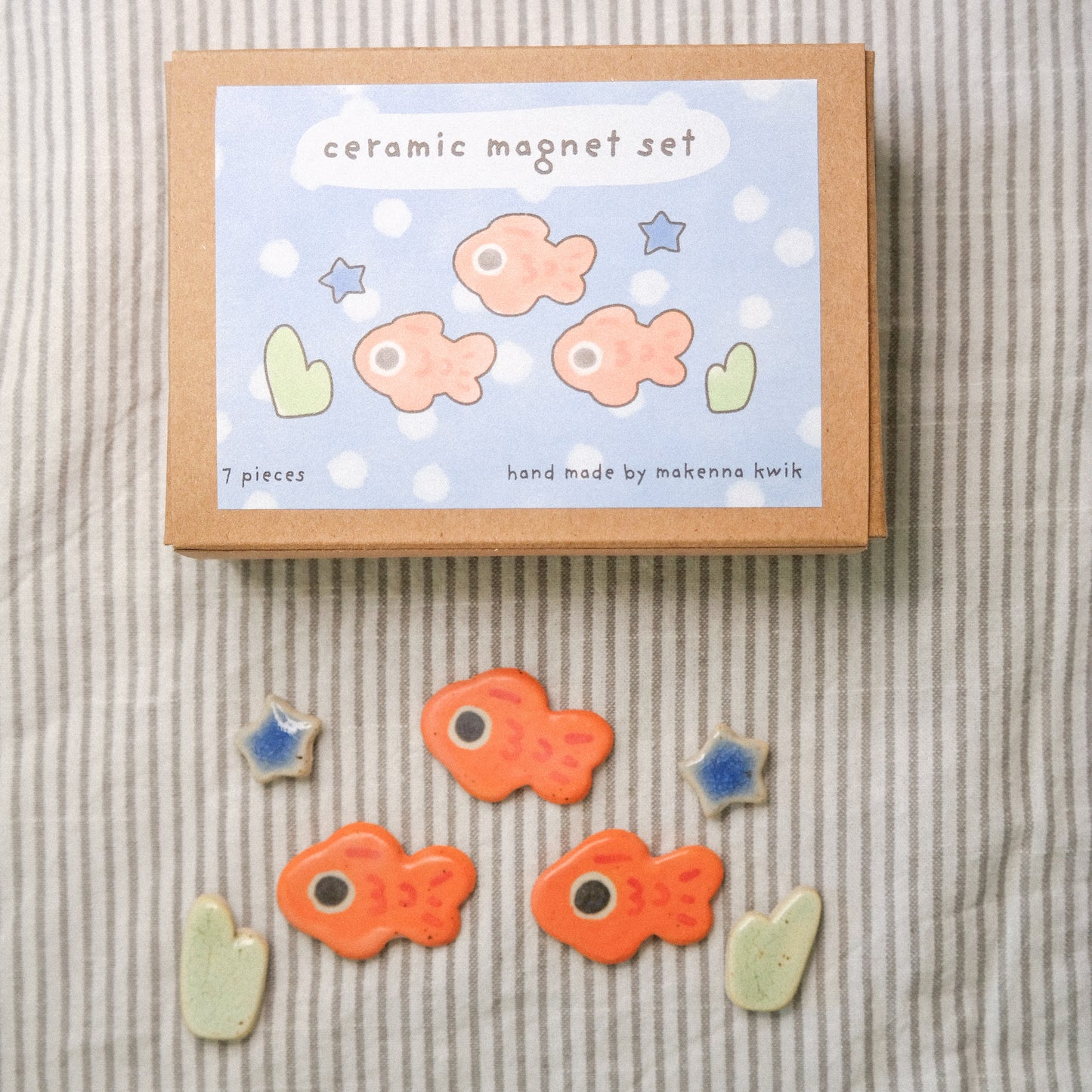 Ceramic Magnet Set - Aquarium