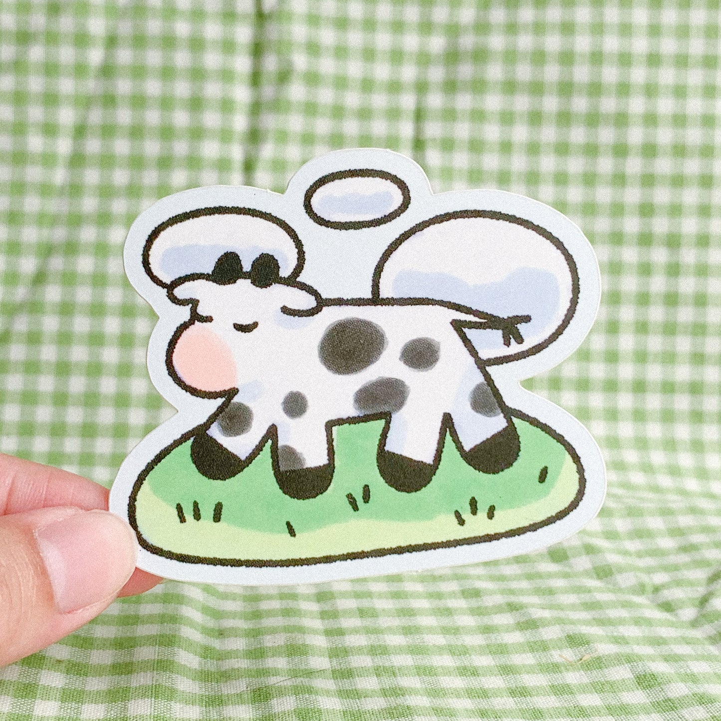 Moo Moo Cow Matte Vinyl Sticker