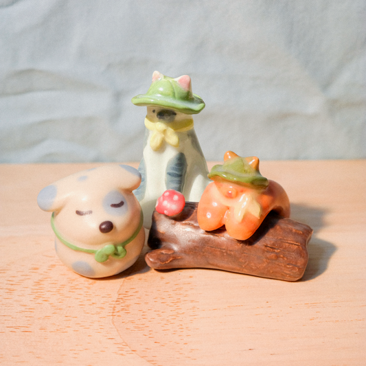 playdate! Camp Scouts Ceramic Figurine Set