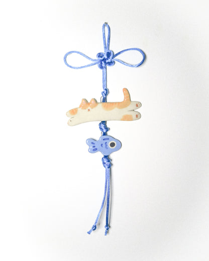 Woody Makes Things x Makenna Kwik Ceramic Cat Wall Hangings