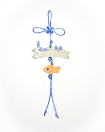 Woody Makes Things x Makenna Kwik Ceramic Cat Wall Hangings