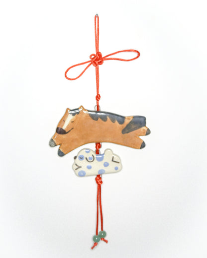 Woody Makes Things x Makenna Kwik Ceramic Horse Wall Hangings