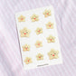 Clay Stars Clear Vinyl Sticker Sheet