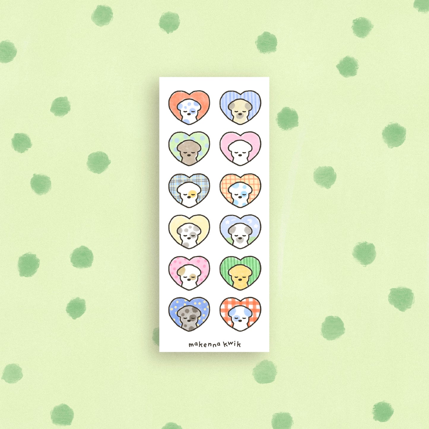 Puppy Love Matte Vinyl Mini Sticker Sheet