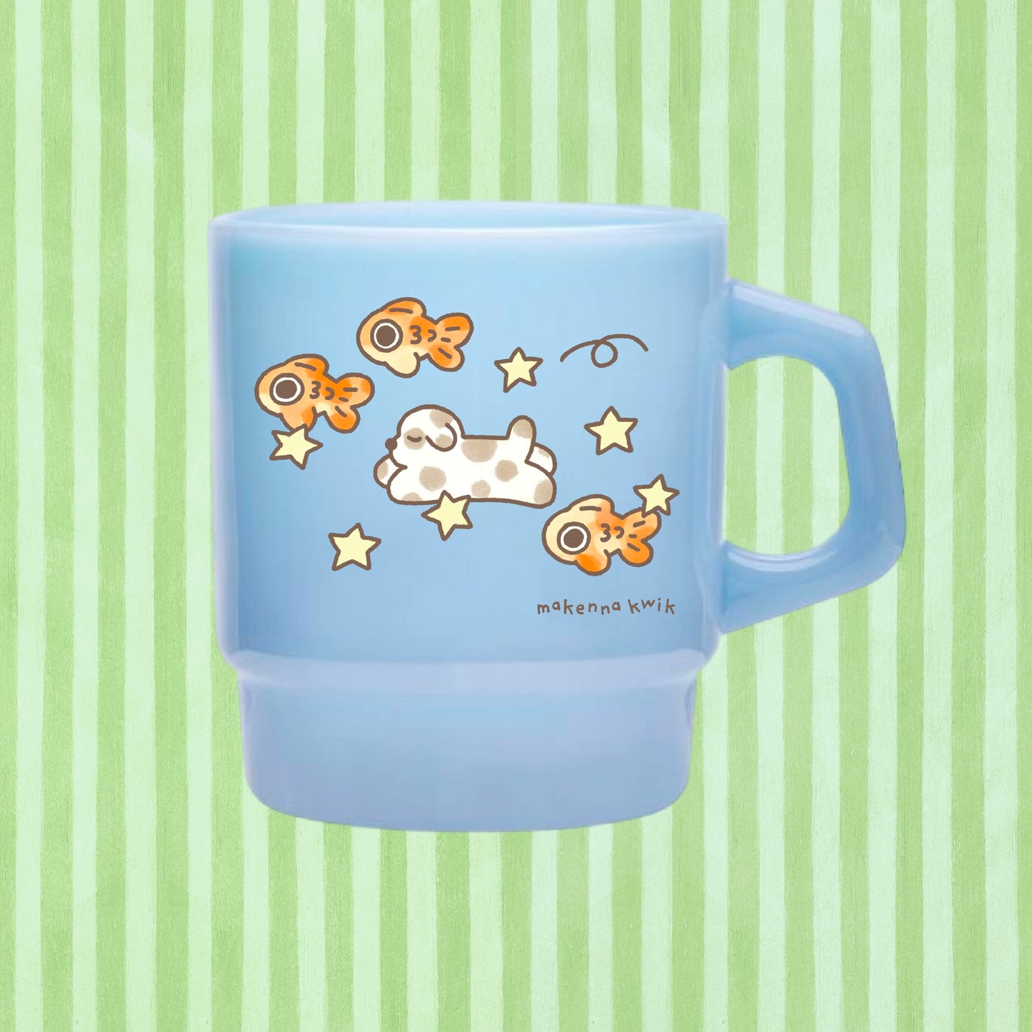 Fish Doggy Glass Mug