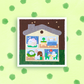 The Puppy House 6x6 Small Art Print