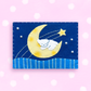 Goodnight Puppy Felt Series 5x7 Postcard Print