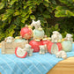 "Puppy Playground: Apple Picking" Ceramic Sculpture