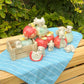 "Puppy Playground: Apple Picking" Ceramic Sculpture