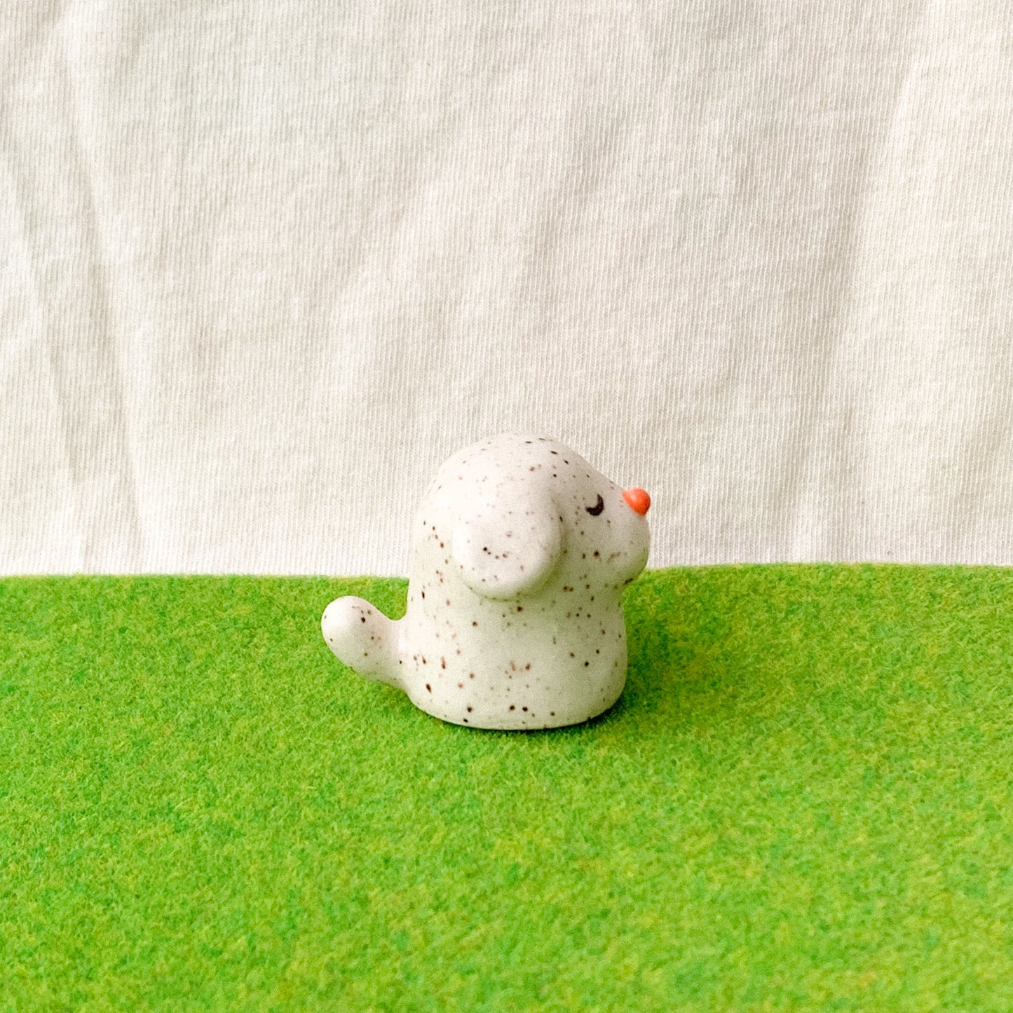 Speckled Doggy Figurine