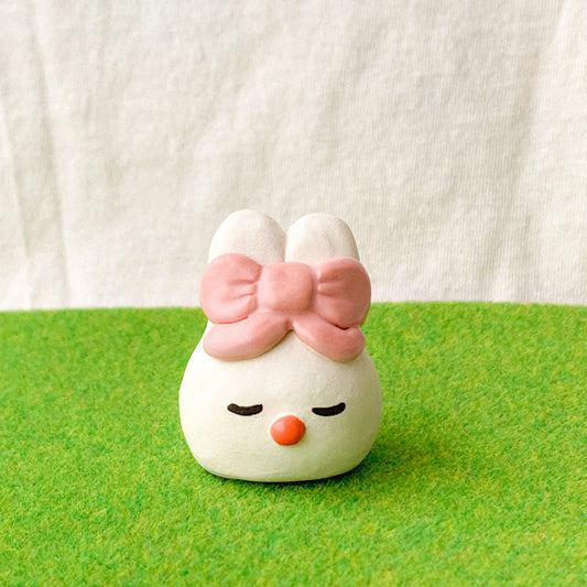 Bunny with Bow Figurine