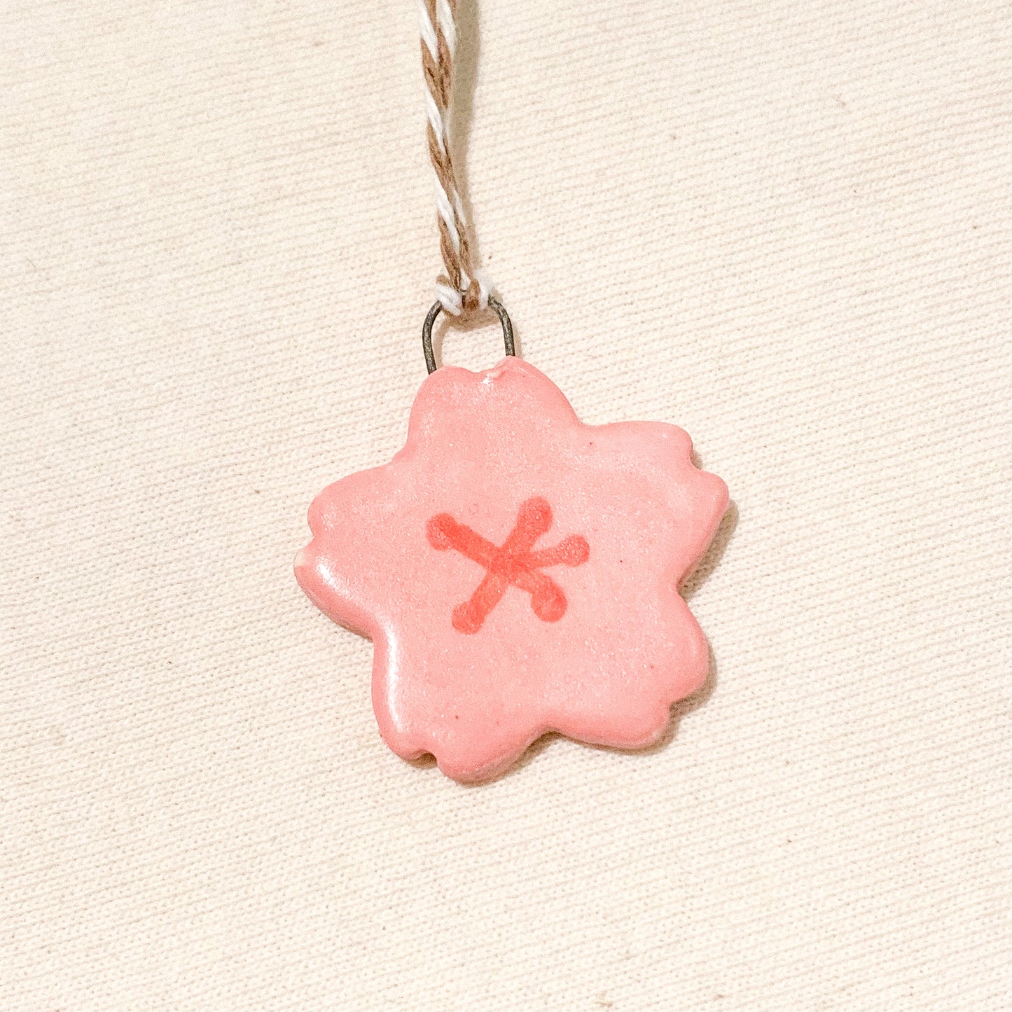 Mini Ceramic Ornament - Sakura