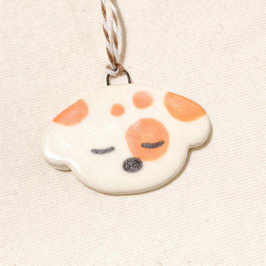 Mini Ceramic Ornament - Spotty Doggy