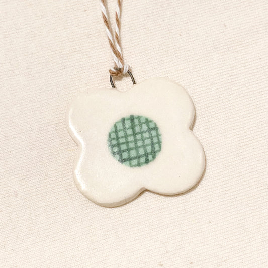 Mini Ceramic Ornament - Flower