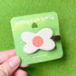 Ceramic Hair Clip - White Flower