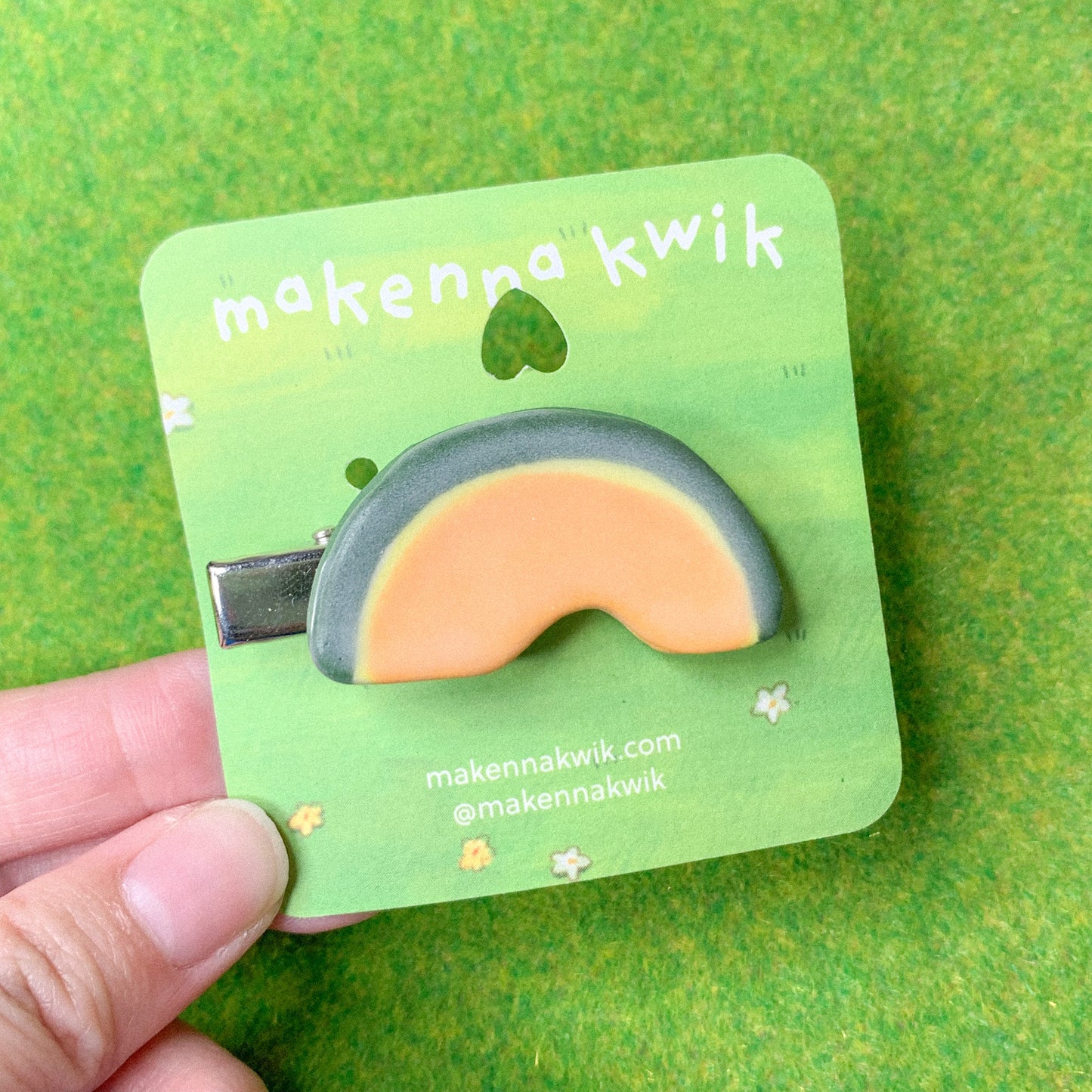 Ceramic Hair Clip - Kabocha