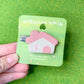 Ceramic Hair Clip - House