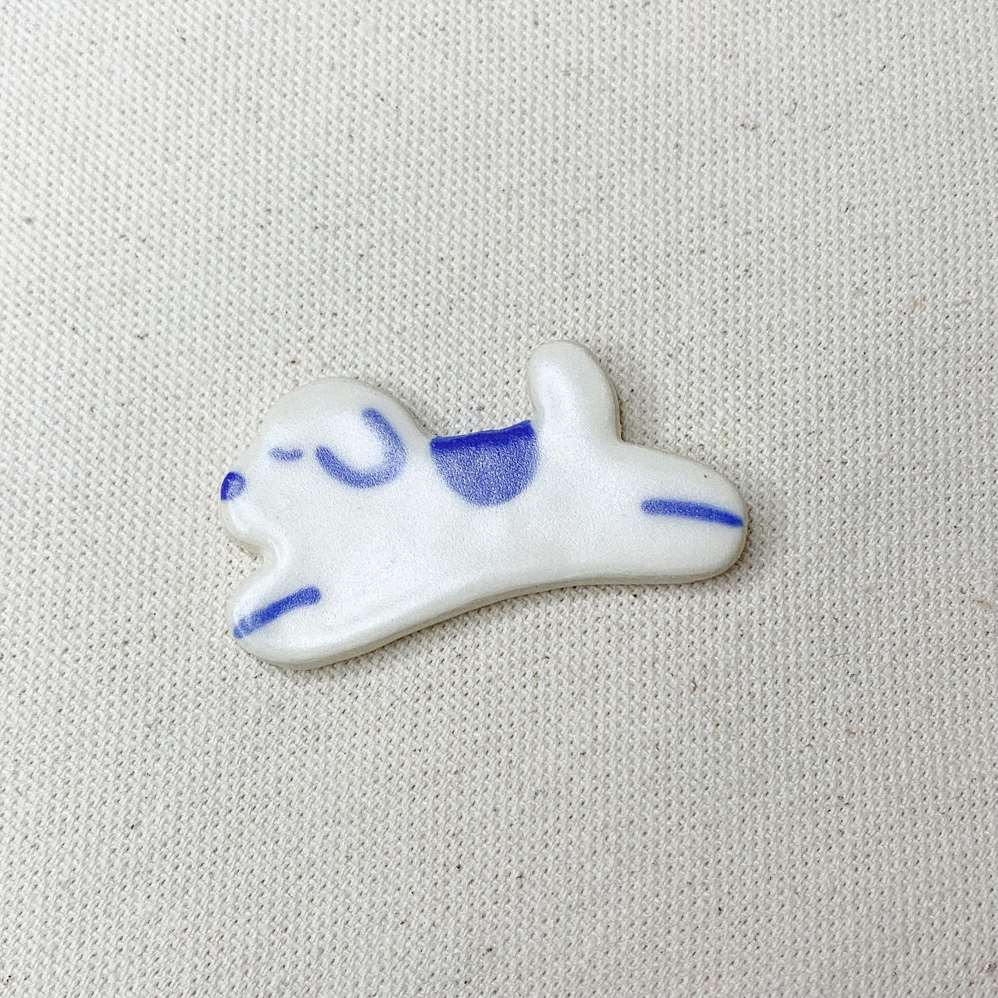 Ceramic Magnet - Jumping Doggy