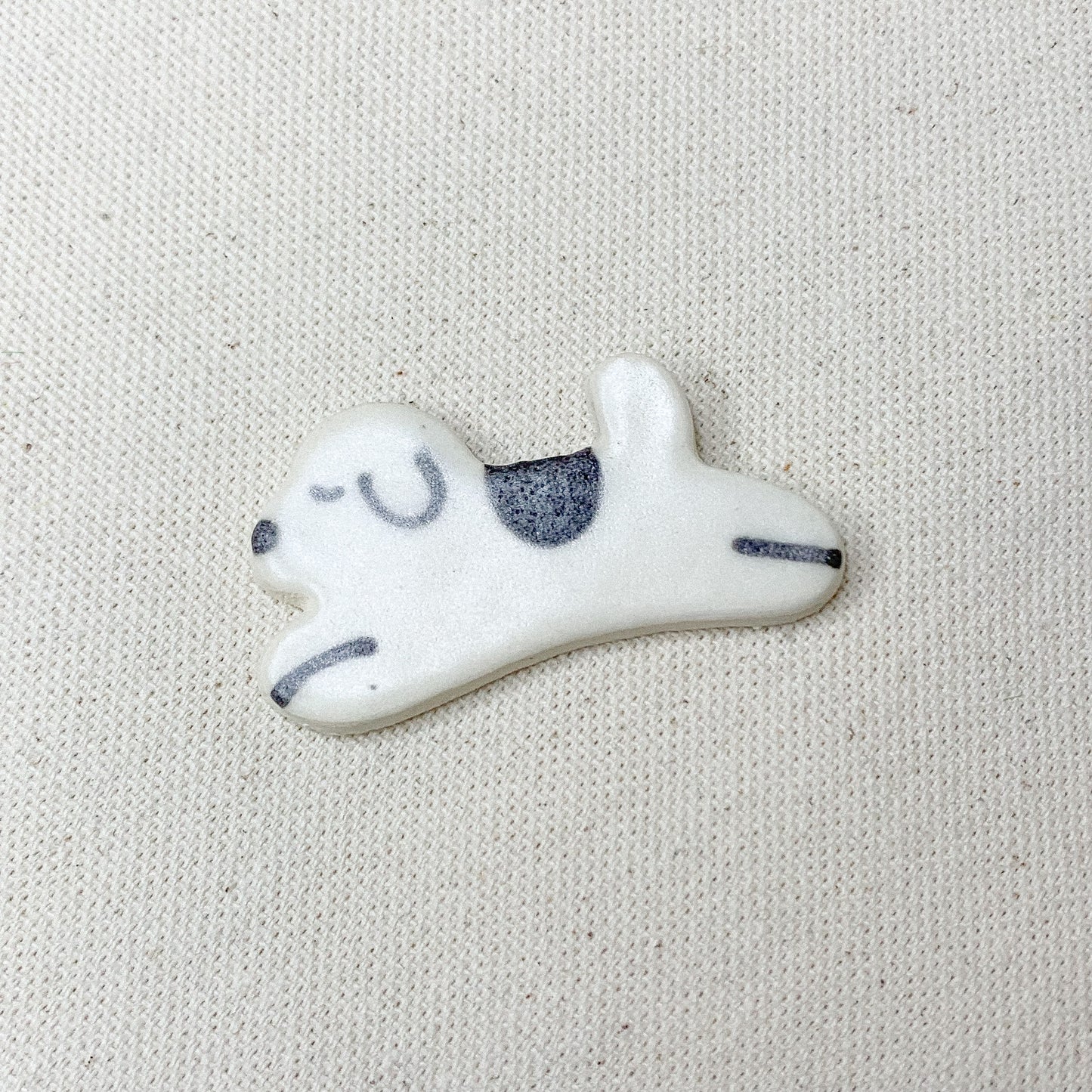 Ceramic Magnet - Jumping Doggy