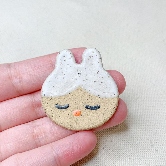 Ceramic Magnet - Cookie Bunny