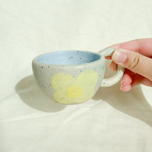 Ceramic Yellow Flower Mini Mug