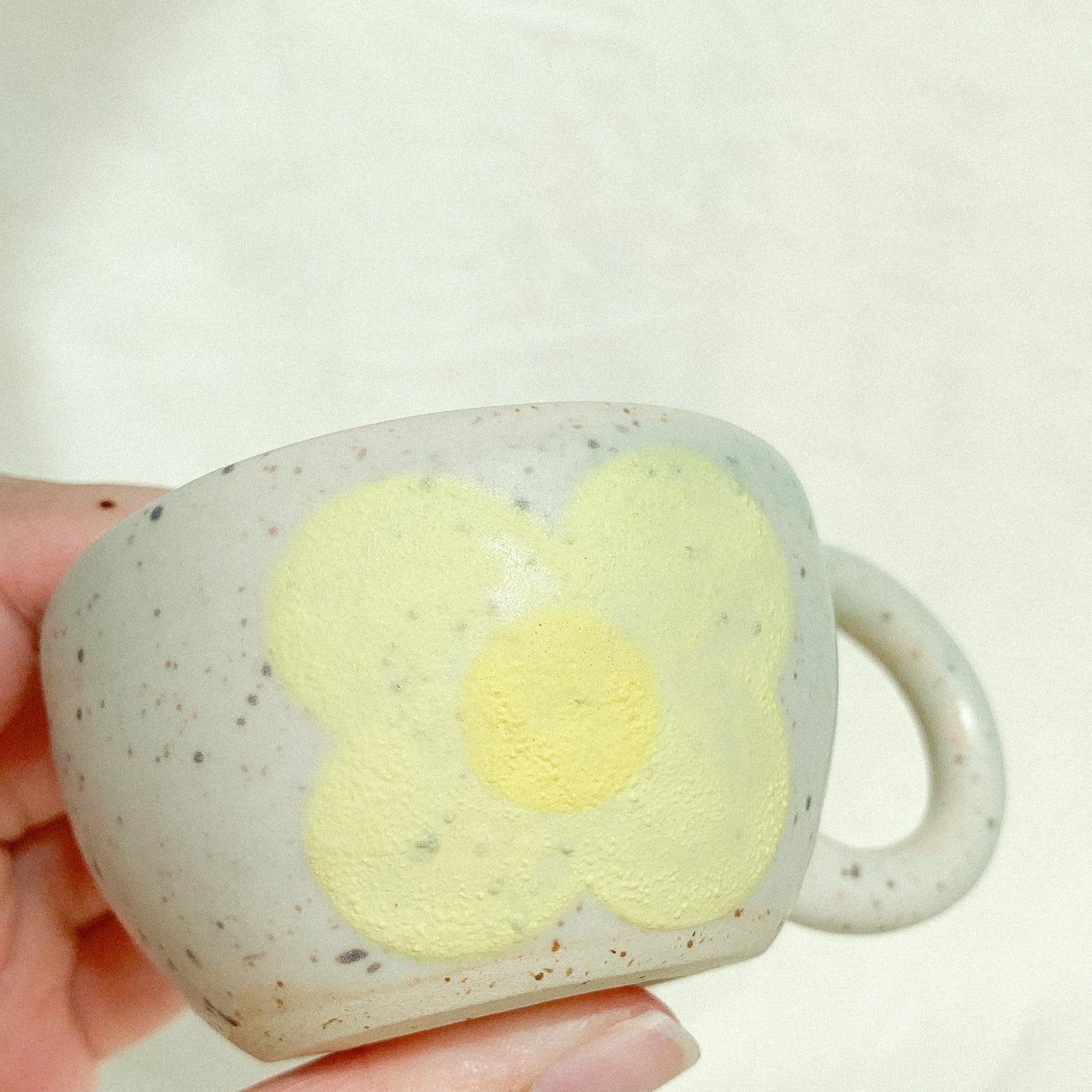 Ceramic Yellow Flower Mini Mug