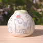 Apple Dogs Vase