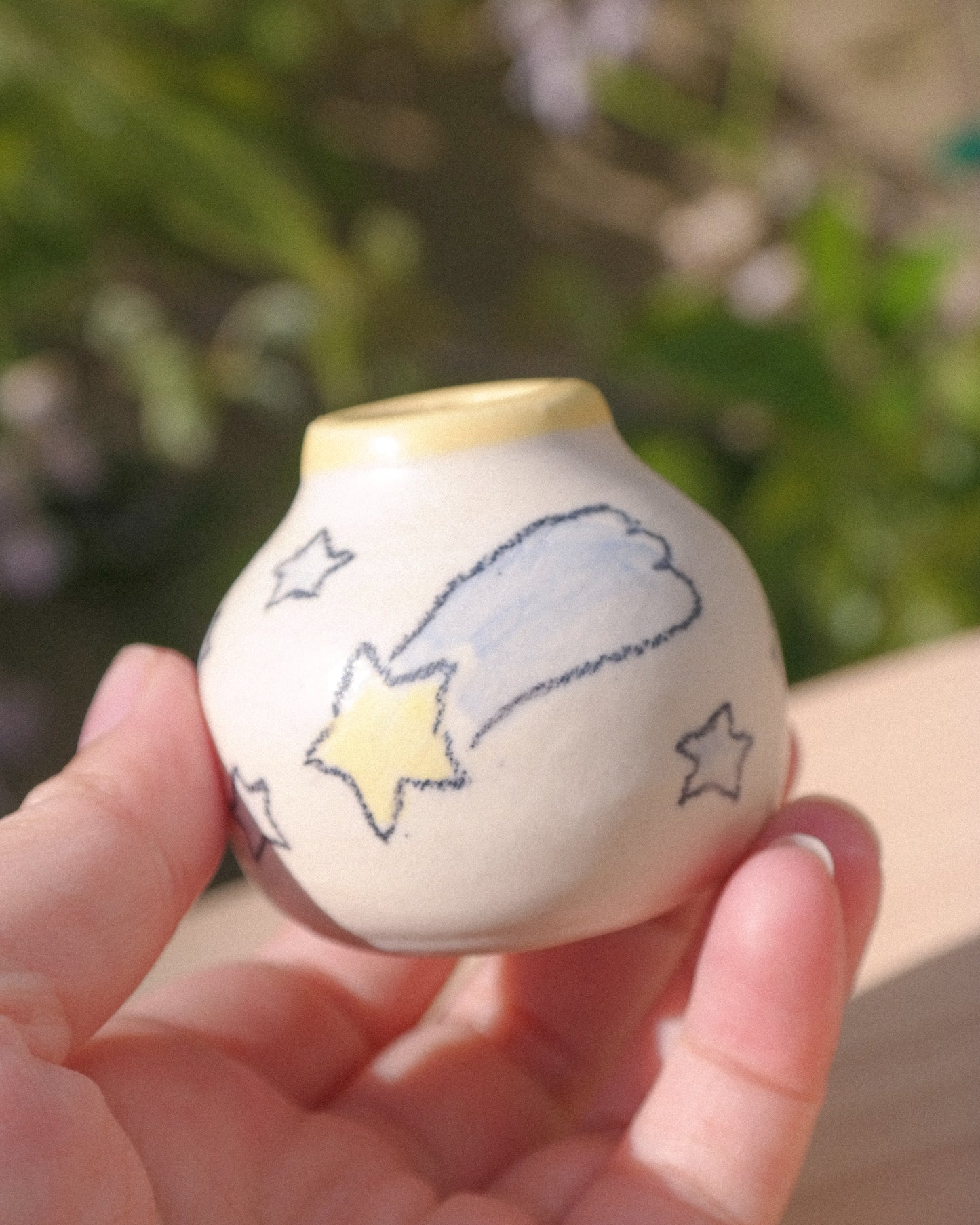 Sleepy Dog Mini Vase