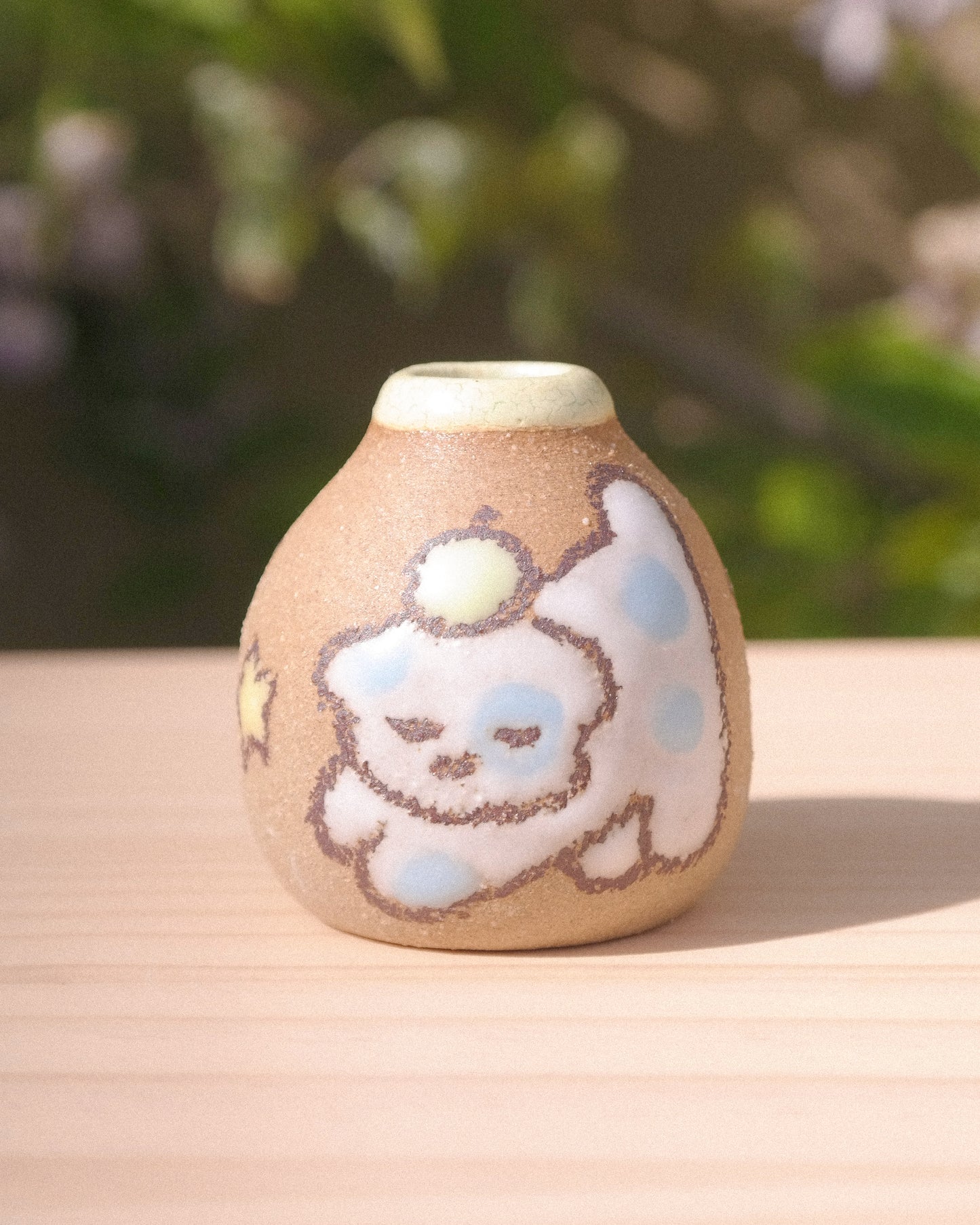 Apple Dog Mini Vase