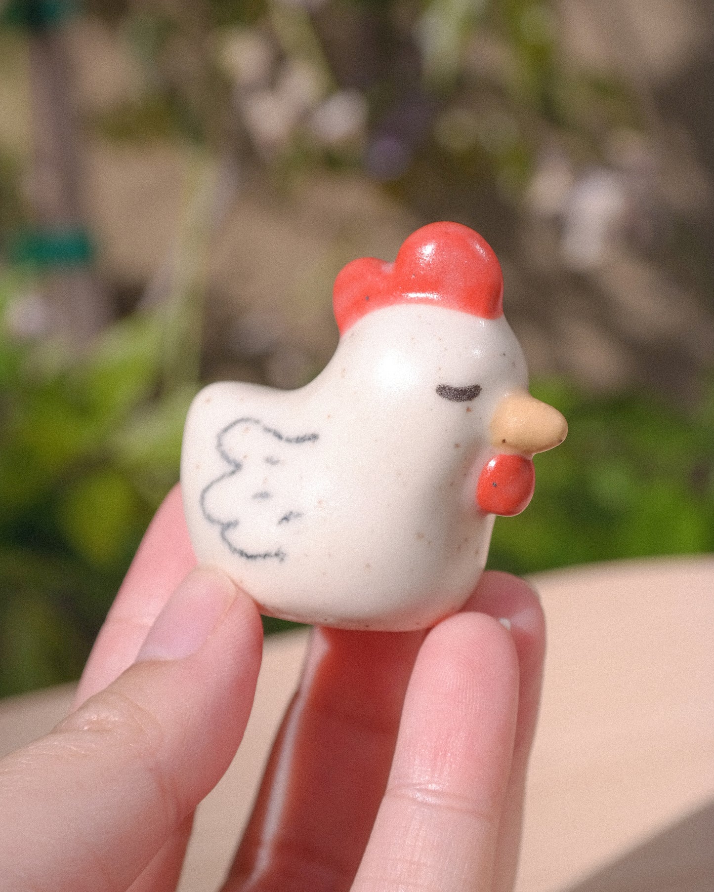 Chicken Ceramic Figurine