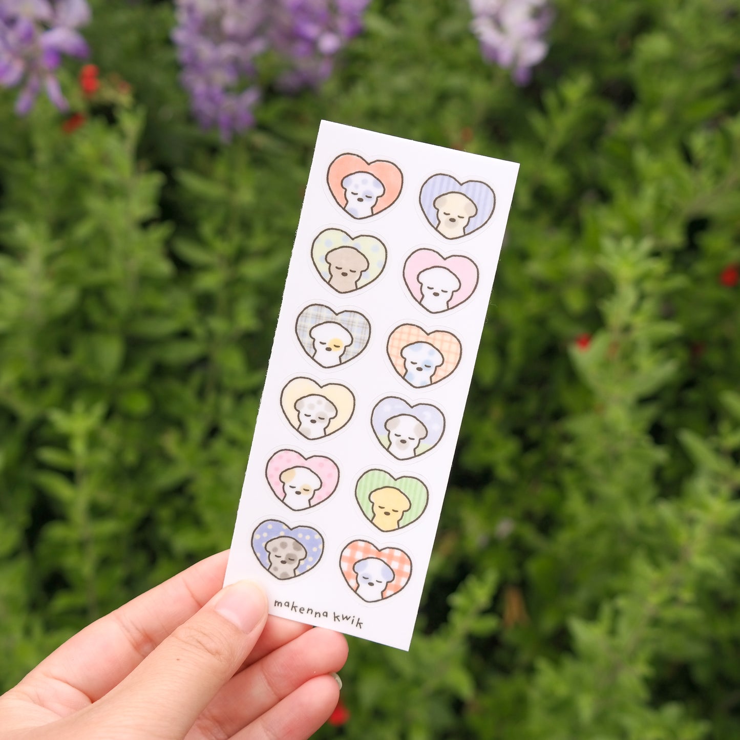 Puppy Love Matte Vinyl Mini Sticker Sheet