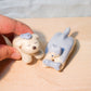 playdate! Fishing Dog and Cat Ceramic Figurine Set